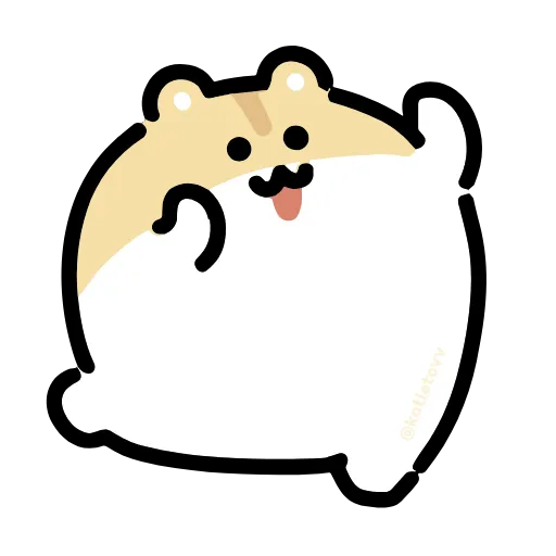 Стикер 19 Dancing Hamster