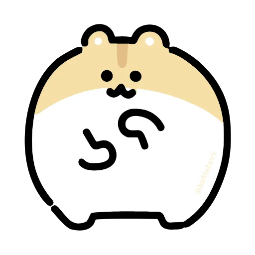 Стикер 18 Dancing Hamster