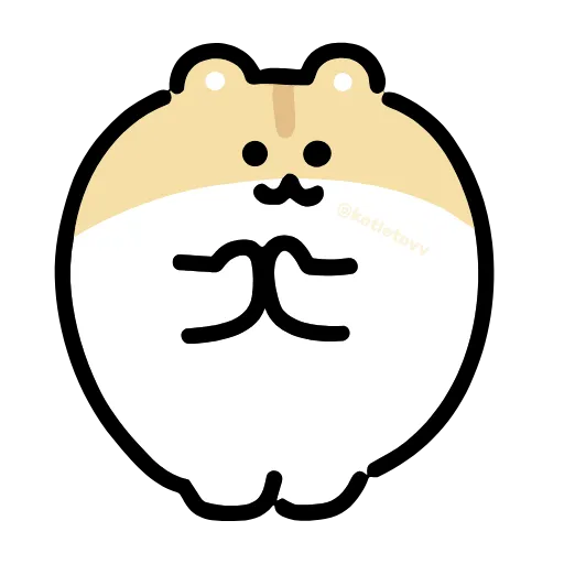 Стикер 6 Dancing Hamster