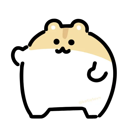 Стикер 20 Dancing Hamster