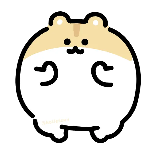 Стикер 11 Dancing Hamster