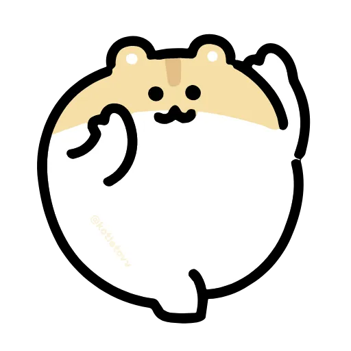 Стикер 12 Dancing Hamster