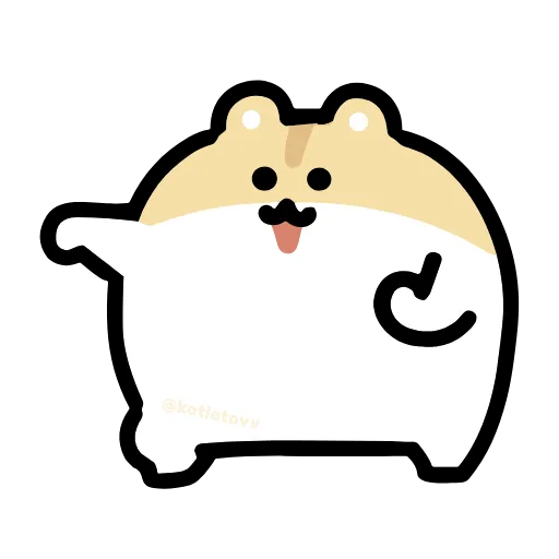 Стикер 39 Dancing Hamster