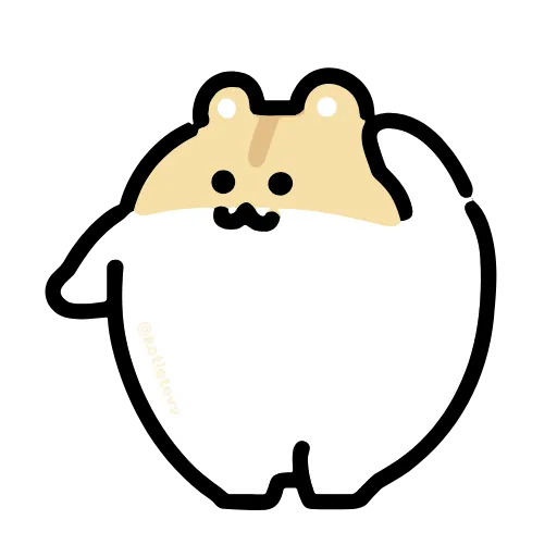Стикер 22 Dancing Hamster