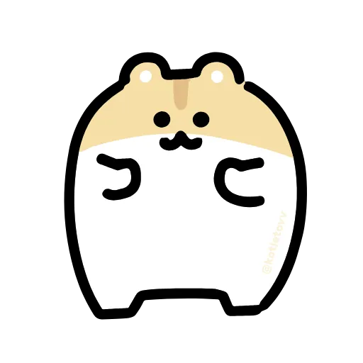 Стикер 23 Dancing Hamster