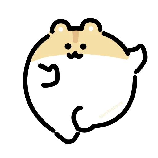 Стикер 30 Dancing Hamster