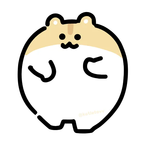 Стикер 3 Dancing Hamster