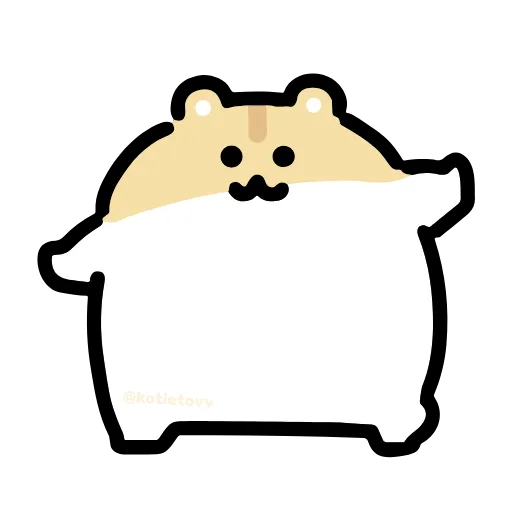 Стикер 5 Dancing Hamster