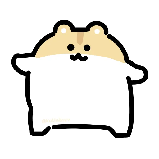 Стикер 17 Dancing Hamster