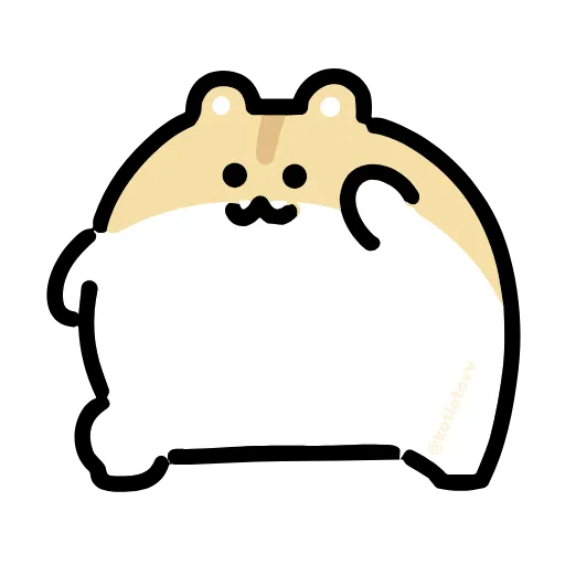 Стикер 28 Dancing Hamster