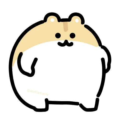 Стикер 38 Dancing Hamster