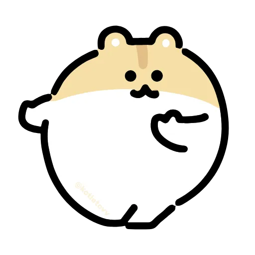 Стикер 14 Dancing Hamster