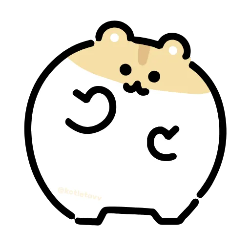 Стикер 37 Dancing Hamster