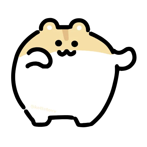 Стикер 40 Dancing Hamster