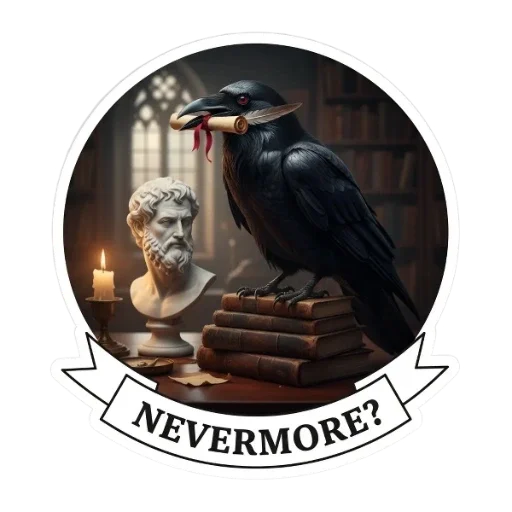 📚 Стикер «Dark Academia» для Telegram