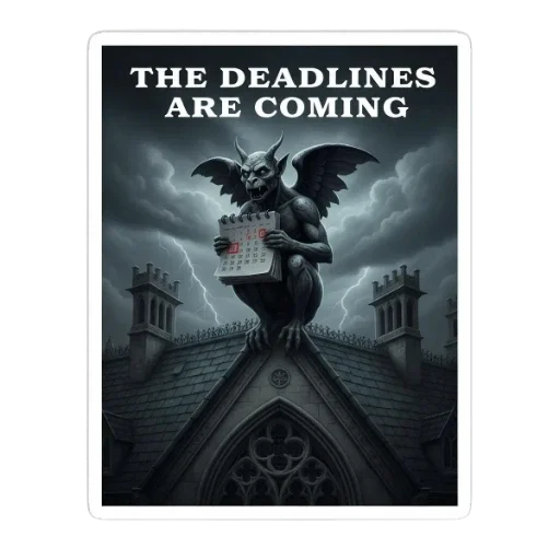 📚 Стикер «Dark Academia» для Telegram
