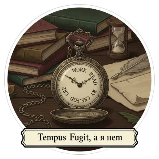 📚 Стикер «Dark Academia» для Telegram