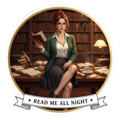 📚 Стикер «Dark Academia» для Telegram