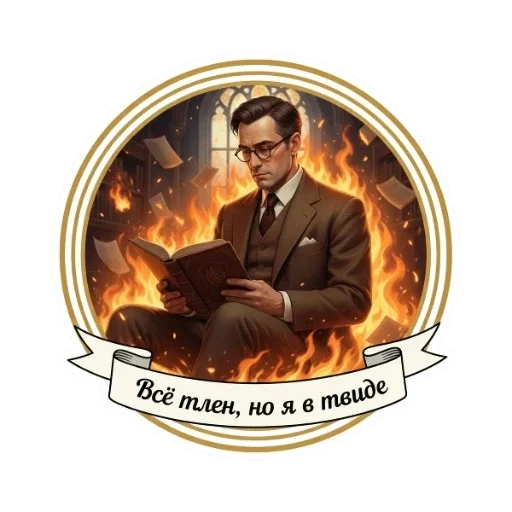 📚 Стикер «Dark Academia» для Telegram