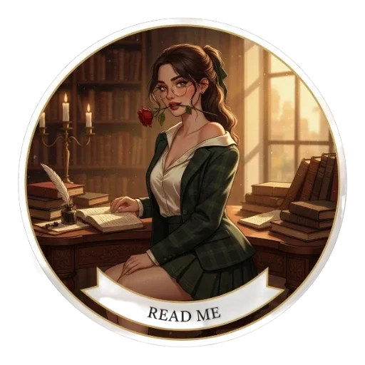 📚 Стикер «Dark Academia» для Telegram