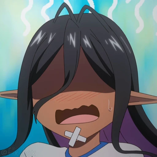 🤕 Стикер «Yandere Dark Elf» для Telegram