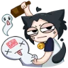 😐 Эмодзи «Тёмная Милшу» для Telegram