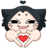 ❤️ Эмодзи «Тёмная Милшу» для Telegram