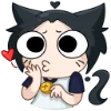 😘 Эмодзи «Тёмная Милшу» для Telegram