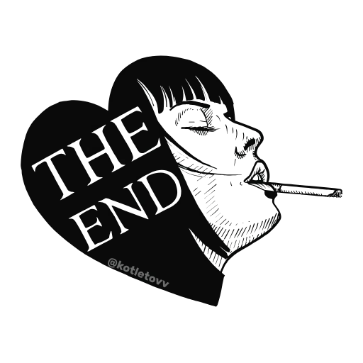 Стикер 61 Dark Vibes