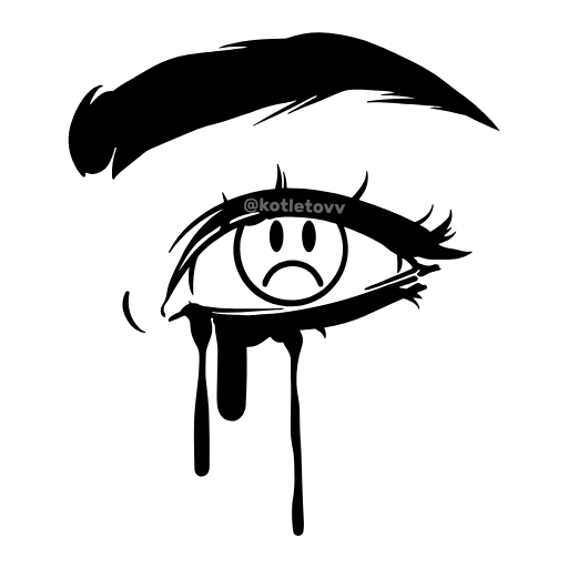 Стикер 46 Dark Vibes