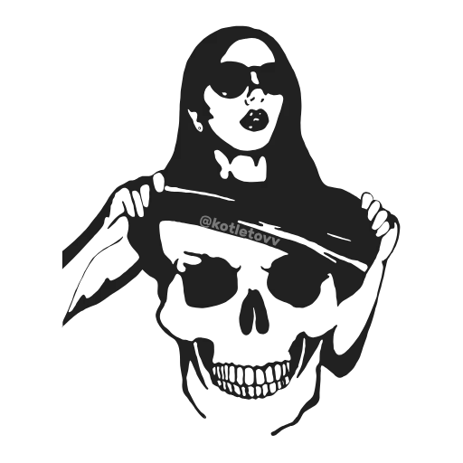 Стикер 58 Dark Vibes