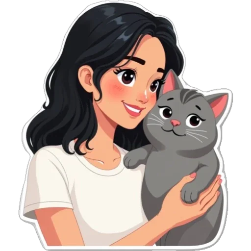 🐈 Стикер «Даша» для Telegram