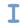 💙 Эмодзи «Синие буквы, русские и английские, множество иконок» для Telegram