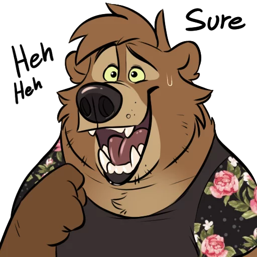 😅 Стикер «Dead Bear» для Telegram
