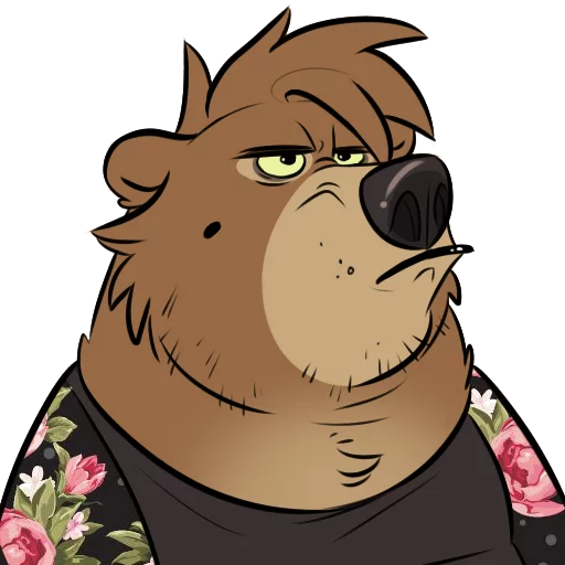 😤 Стикер «Dead Bear» для Telegram