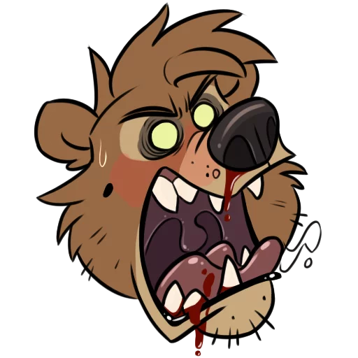 😫 Стикер «Dead Bear» для Telegram