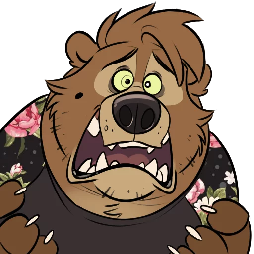 😨 Стикер «Dead Bear» для Telegram