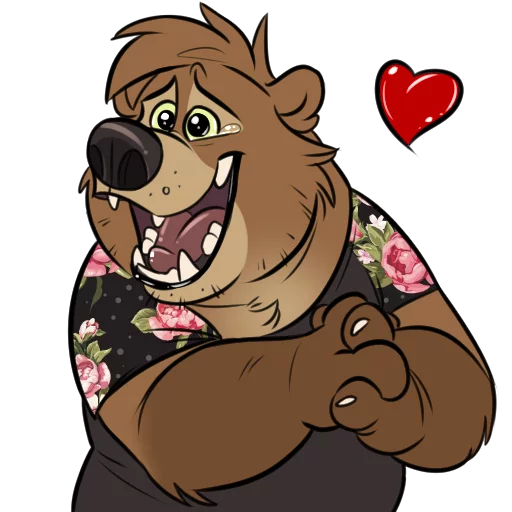 ❤ Стикер «Dead Bear» для Telegram