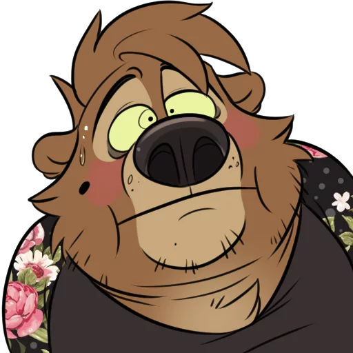😐 Стикер «Dead Bear» для Telegram