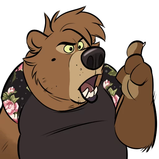 😠 Стикер «Dead Bear» для Telegram