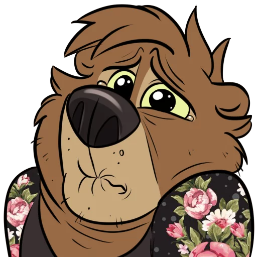 😭 Стикер «Dead Bear» для Telegram