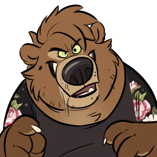 😜 Стикер «Dead Bear» для Telegram