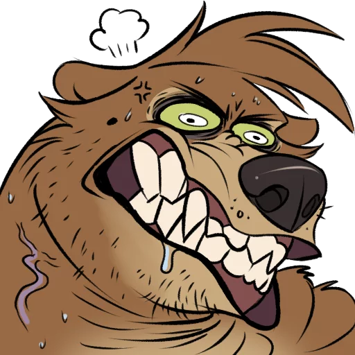 😡 Стикер «Dead Bear» для Telegram