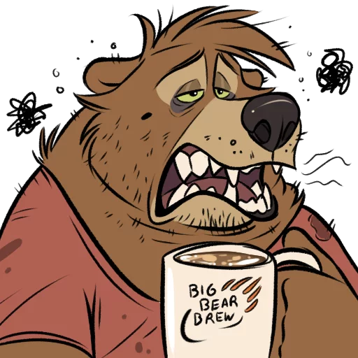 😲 Стикер «Dead Bear» для Telegram