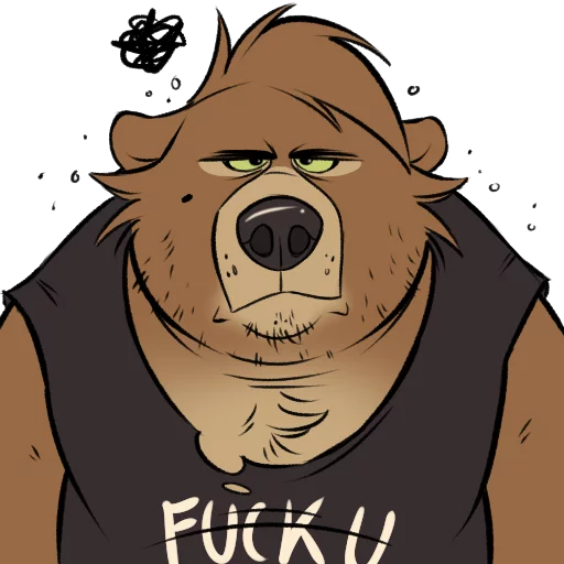 😠 Стикер «Dead Bear» для Telegram