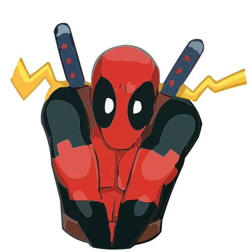 Стикер 56 Deadpool • Wolverine • Lady Deadpool