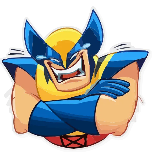 Стикер 5 Deadpool • Wolverine • Lady Deadpool