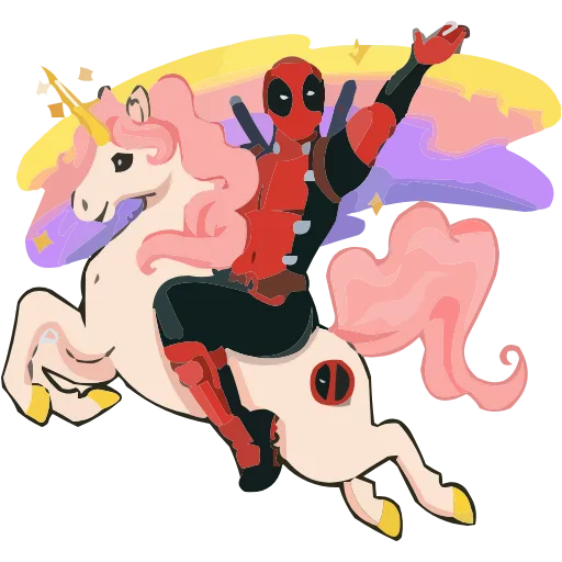 Стикер 60 Deadpool • Wolverine • Lady Deadpool