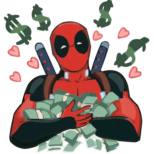 Стикер 51 Deadpool • Wolverine • Lady Deadpool