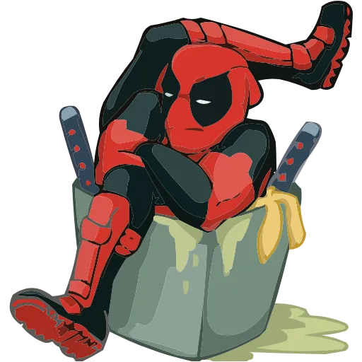 Стикер 59 Deadpool • Wolverine • Lady Deadpool